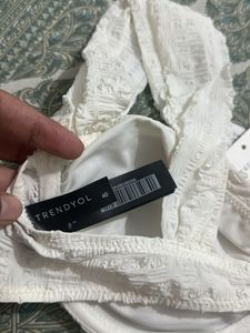 Trendyol White Bralette Top, Bust- 38/36