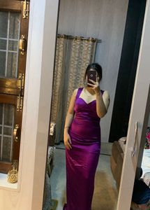 Purple Bodycon satin dress🦋💜🧚🏻‍♀️