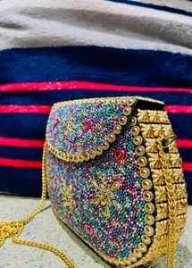 Beaded Clutch Bag