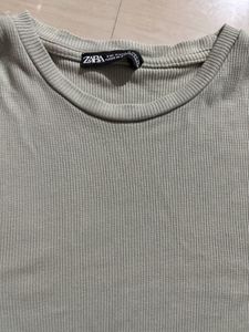 Cute Green Ribbed Tee