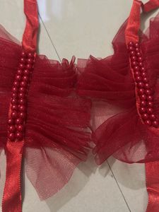 Red party wedding handgloves❤️
