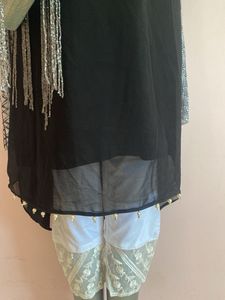 Black Embellished Party Set