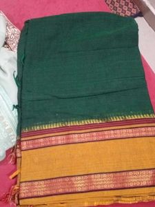 Green & Yellow Saree