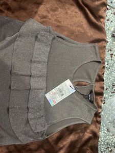 GLITTERY CROP TOP 💗( With Tag)