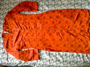 Combo Of Two Kurta Orange And Black
