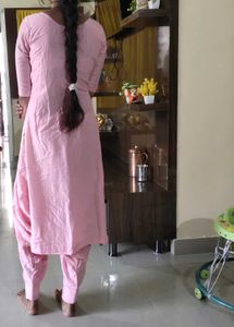 Elegant Pink Kurta Set with combo