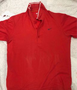 Nike Red Golf Polo TShirt