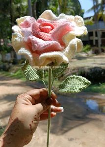 Handmade Crochet Rose Flower