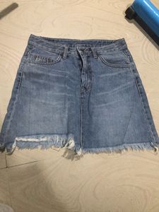 Denim Mini Skirt