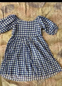 Blue Checks Dress