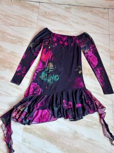 Floral Print Mini Dress