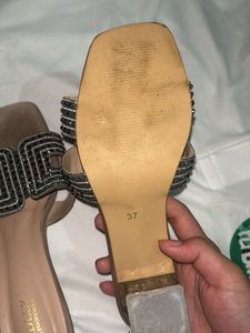Beautiful Stone Work Heels