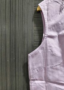 Cut sleeves lavender XXL top
