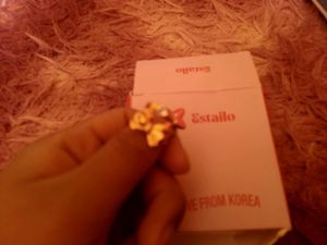 ESTAILO Bow Ring with Gem