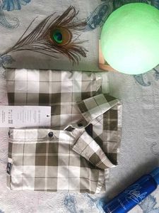 New H/M (Olive Green 🫒) Branded Check Shirt★👔★