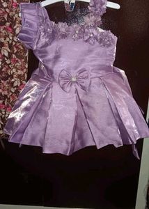 Lilac One-Shoulder Party Dress