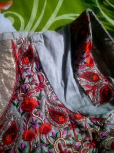 Party Wear Embroidery Cotton Suit