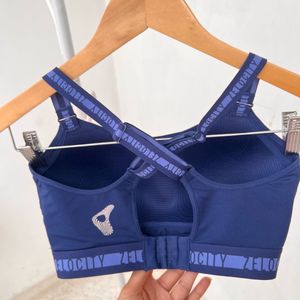 Zelocity Navy Blue Sports Bra By NYKAA