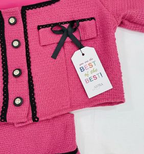 Imported 2 Piece Pink Tweed Set