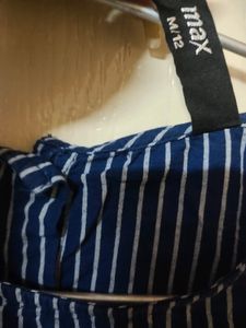 Max Floral Pure Cotton Ribbon Top Brand New