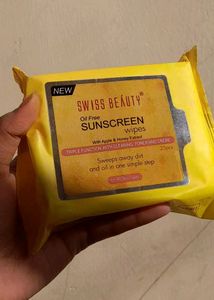 Swiss Beauty Oil Free Sunscreen Wipes