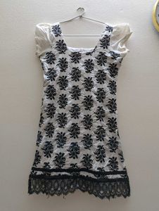 White Embroidery Kurta