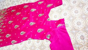 Chanderi Silk Kurti Set