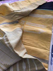 Yellow Checked Kurta-W