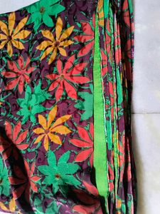 Green Dress Material