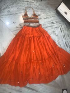 Orange Lehenga Choli Set