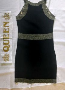 Black & Gold Party Dress