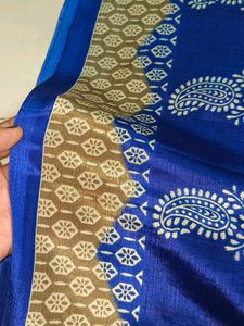 Silk Paisley Print Saree
