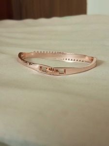 Rose Gold Crystal Bangle Bracelet