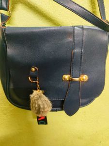 Navy Blue Sling Bag