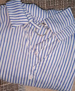 Blue &amp; White Striped Dress
