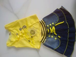 Set Of Skirt And Top For baby Girl