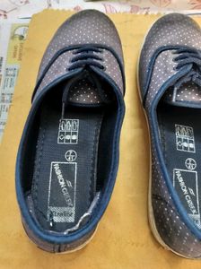 Fashion Case Blue Polka Dot Shoes