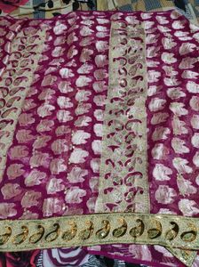 Beetroot Colour Saree