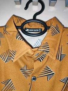 Patterned Mustard Shirt
