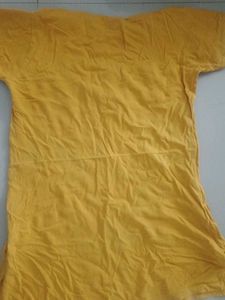 Yellow Graphic Print Tee