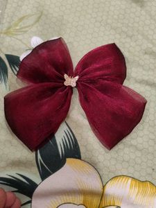 Combo - 9 Organza Bow Clips