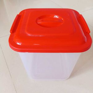 Red Top Storage Container