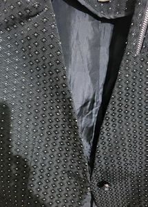 Madame Black Polka Dots Beauty Jacket