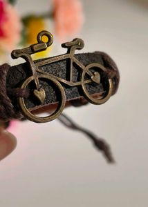 Adjustable Bracelet With Cycle Charm 🧿