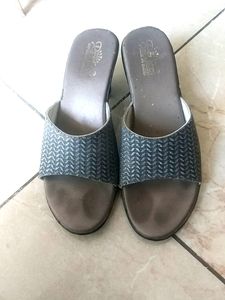 Grey Silver Heels