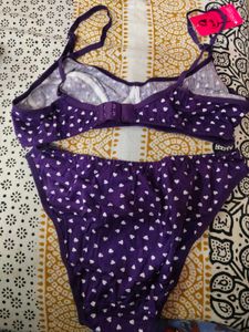 Purple Bra &amp; Panty Set
