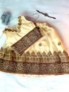 cream baby girl lehenga ✨❤️