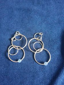 Gold Circle Statement Earrings