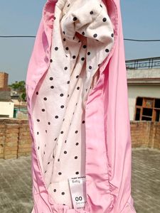 Anko Baby Girl's Coat In Pink Colour With Pocket