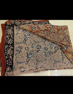 Mul Cotton Kalamkari Saree